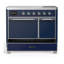 Cuisinière à induction 40 pouces avec 6 éléments à induction bleu nuit Majestic III Series (garniture chromée)-124828849-124828862