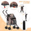 Pet Stoller Dog Cat Stoller Comfortable Lightweight Stroller With Adjustable Canopy