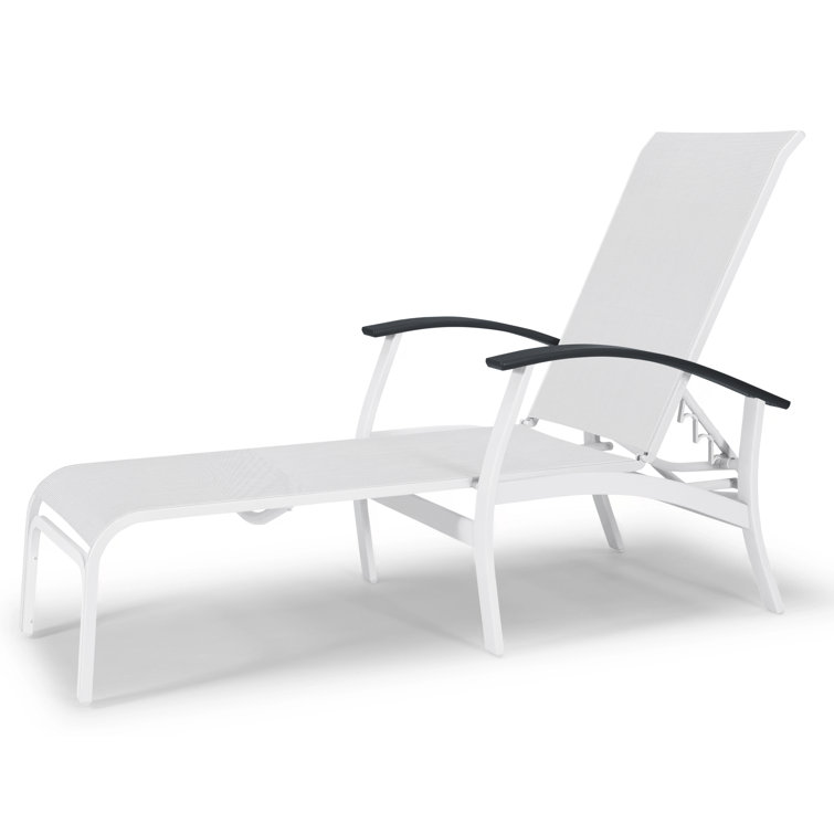 Askar Outdoor Rust-Resistant Metal Chaise Lounge
