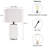 Table Lamp Set of 2, Fully Stepless Dimmable Bedside Nightstand Desk Lamp