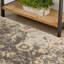 Tapis brun / gris à motif floral Mekhage-1301476108