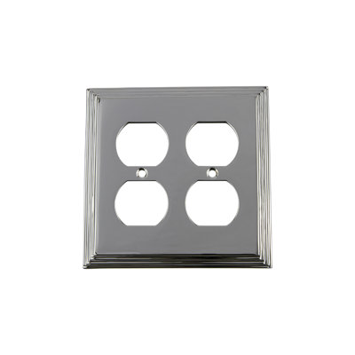 Deco 2-Gang Duplex Outlet Wall Plate