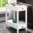 White Living Room Table With , 2 Drawers & Open Compartment For Organization Enabled Accent Organized Storage Solution