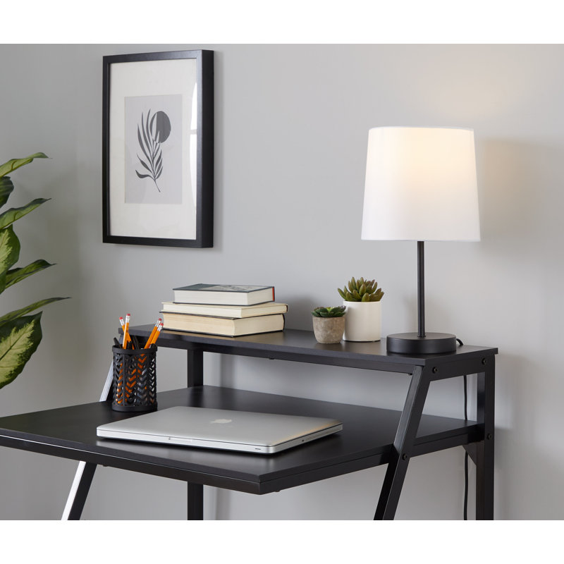 Cooper 16" Metal Accent Lamp - Set of 2, Black