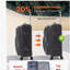 Valise à carreaux extensible 24 pouces avec roulettes Softside
