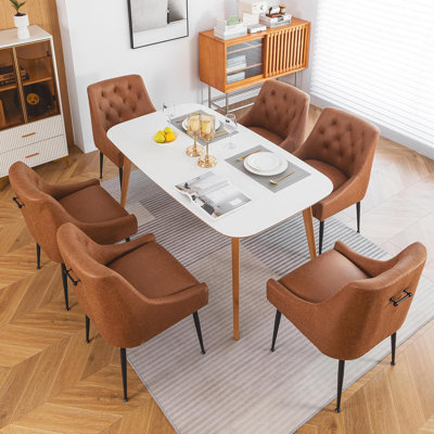Gennadiy 38cm H Upholstered Metal Side Chair