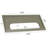 Hensel Home Office Study Writing Desk, Light Gray Top and Black Metal Frame Base