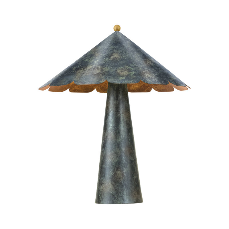 Folly Beach Table Lamp in Verdigris by Cortney Bishop