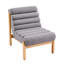 Chaise d'appoint avec structure en bois robuste-129543129