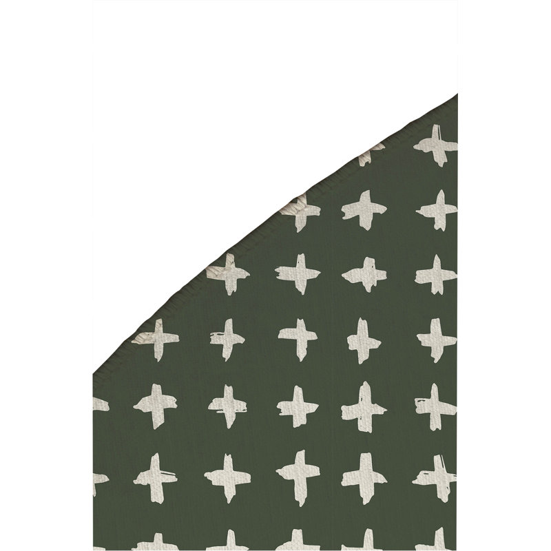 Check Non-Slip Outdoor Rug, Round 5'