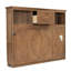 Lit escamotable simple avec station de charge et tiroir, couleur bois-1870517102