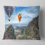 Coussin paysage de montagne et ballon-30062096-30062099