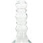  Ensemble de chandelles de table en verre 3 pièces