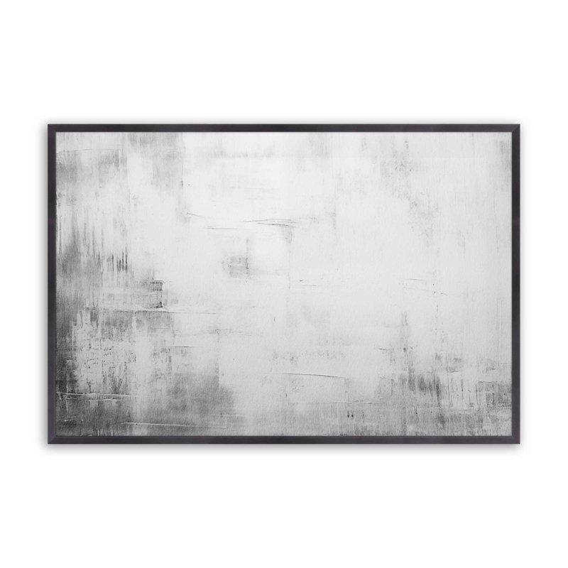 Blanc silencieux I, Cadre photo simple en zinc vieilli, H 13,25 po x l 17,25 po