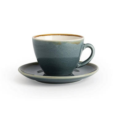 Argon Tableware Argon Tableware - Glass Cappuccino Cup & Saucer Set - 260ml  - Clear, Wayfair.co.uk