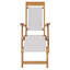 Narmada Outdoor Teak Chaise Lounge-595641220