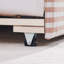 Lit de jour en vichy double avec couchette simple sans sommier, avec port USB et adorable tissu en forme de vague-822298606