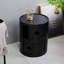 2-Shelf Round Side Table with Storage-1599421586