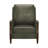Liauro 32.3" Wide Genuine Leather Manual Push Back Recliner with Solid Wood Handrail-1613779253