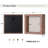 5X5 Small Shadow Box Frame With Back - Sturdy Rustic Memory Display Case Of Flower, Pictures, Medals And More, Rustic Brown