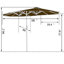 Parasol de marché rectangulaire 9' x 15' Subito-1699098916