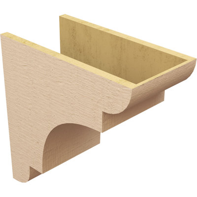 New Brighton Rough Cedar Woodgrain TimberThane Corbel, Primed Tan