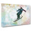 Skiing In Abstract - Wrapped Canvas Painting-55342142