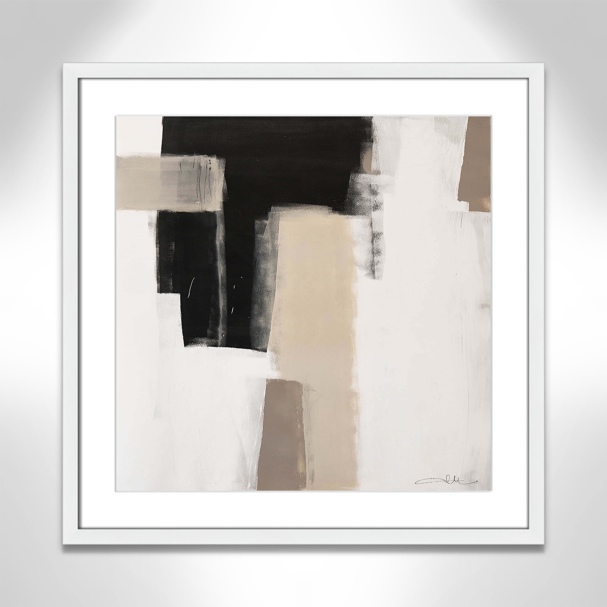 Earth Scapes I-A Print by Casa Fine Arts, White Box Framed, 23.5" H x 23.5" W x 1.25" D