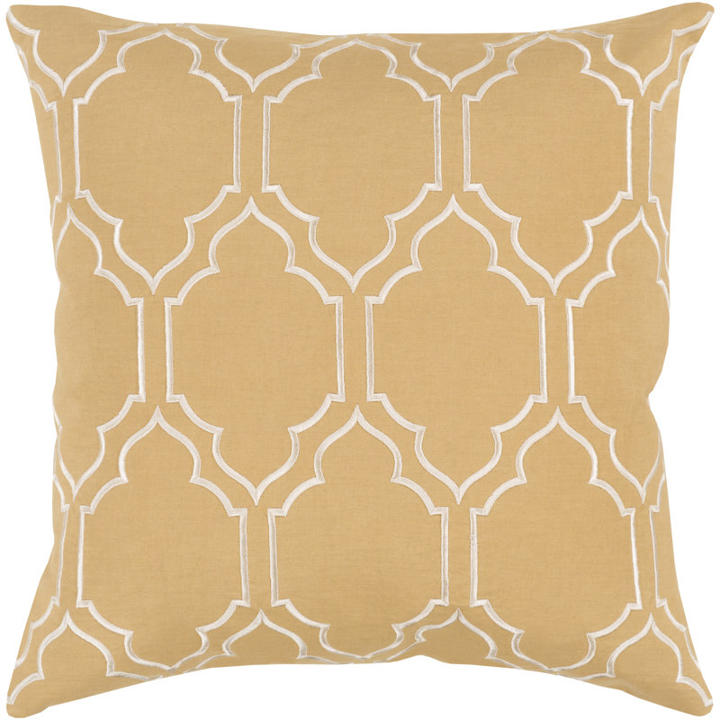 Coussin Skyline, H 20 po x l 20 po x P 4 po, Or