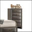 Commode de style transitionnel 1pc Poignées ovales à 5 tiroirs-532559779