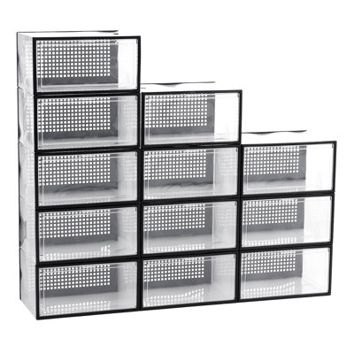12 Pair Stackable Shoe Storage Box