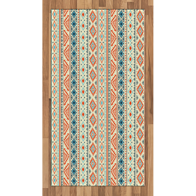 Tribal High Density Long Fiber Poly Threads Decorative Area Rug Carpet, Rectangle 2'7" x 5'