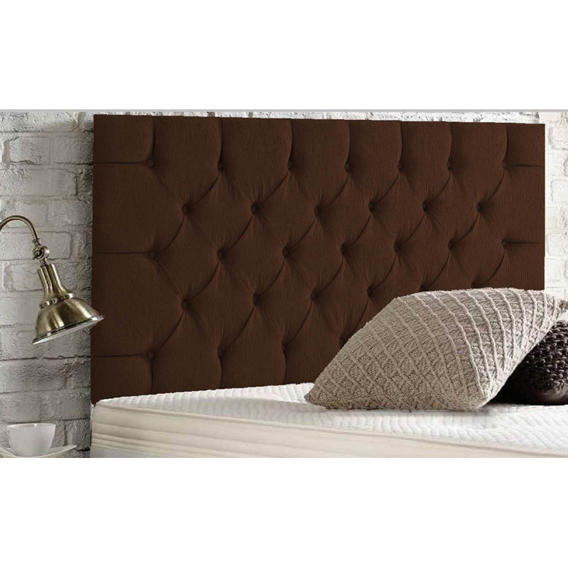 Esters Upholstered Headboard, Double (4'6), Chenille, Brown