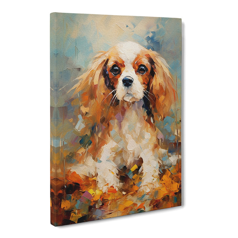 Cavalier King Charles Spaniel Impressionism No.2 - No Frame Print, 76cm H x 50cm W x 3cm D