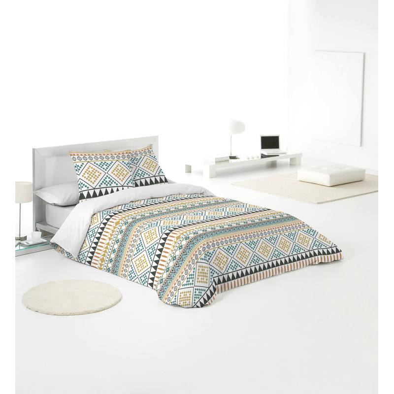Ensemble de housse de couette réversible zambien, Très grand
