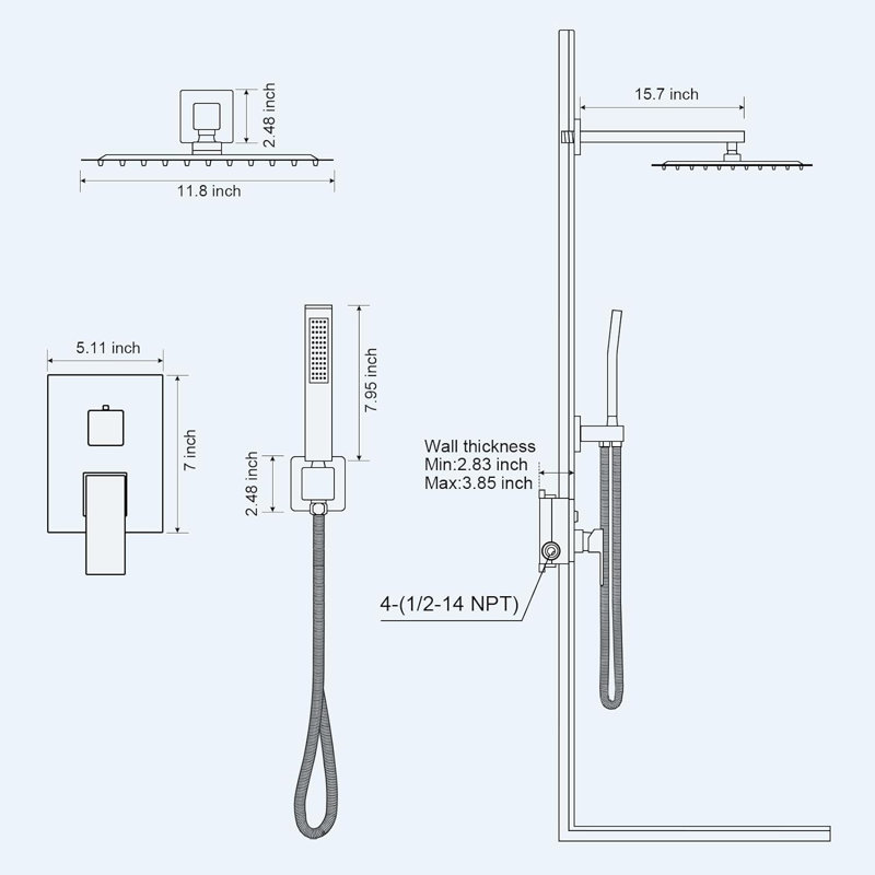 All-In-One Kit with Rough in-Valve