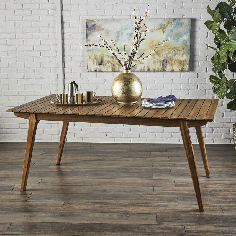 Table de salle à manger 69 po - Fabriquée en bois pour l'extérieur