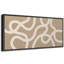 Lignes blanches abstraites sur art moderne beige-100937185-111696311