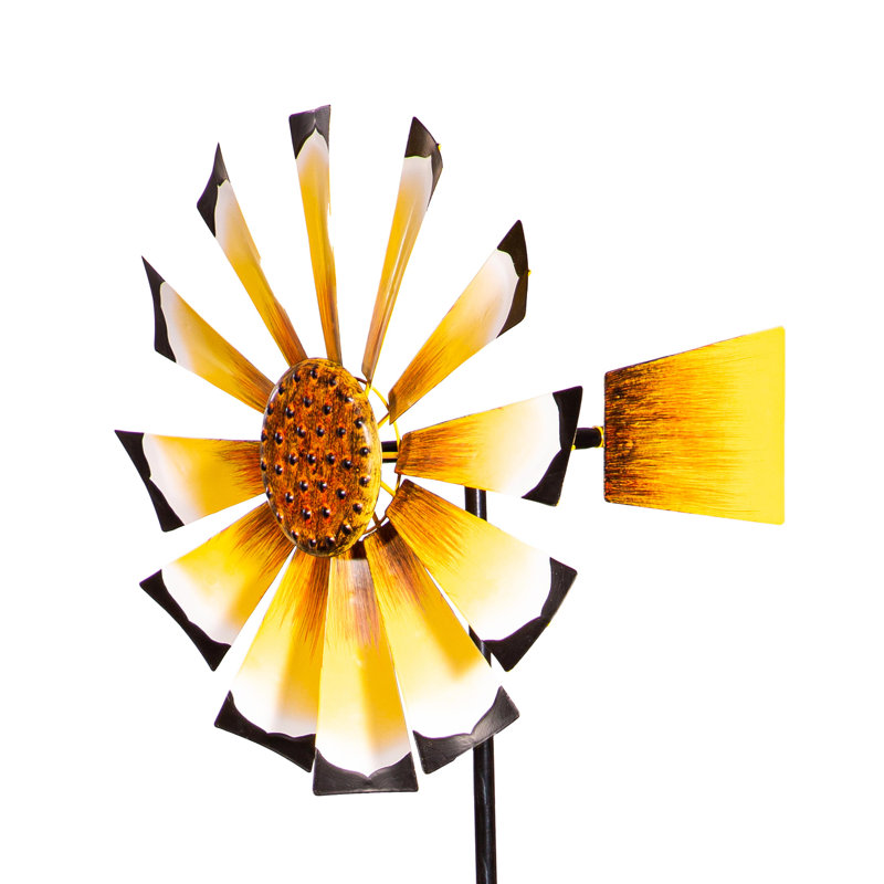 Wind Spinner Trellis, Sunflower Windmill, 55"H