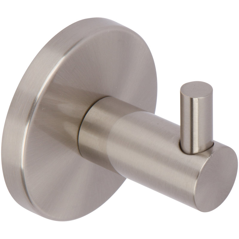 Wall Mounted Robe Hook, Satin Nickel