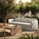 Jeter 96'' Metal Outdoor Sofa