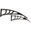 Front Door Canopy Outdoor Awning UV Resistant 120 x 75cm-1319426267