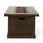 50,000 Outdoor Fire Pit, 56'' Rectangular. Brown Wood Theme. Lightweight Concrete, No Assembly, Build A Relaxing Zone Rectangular Fireplace, 56''. Appearance. Concrete. Assembly Required For Charming