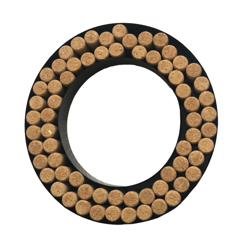 Support à bouteilles de vin et à verres en noir