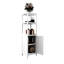 Armoire blanche pour un rangement supplémentaire dans la salle de bain et le salon - Blanc, option de grande capacité