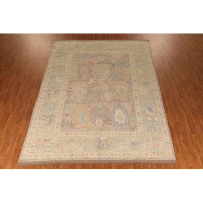 Vegetable Dye Oushak Turkish Large Rug 10x14