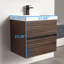 Meuble-lavabo mural 24 po avec lavabo, meuble-lavabo tout bois flottant-1233263086
