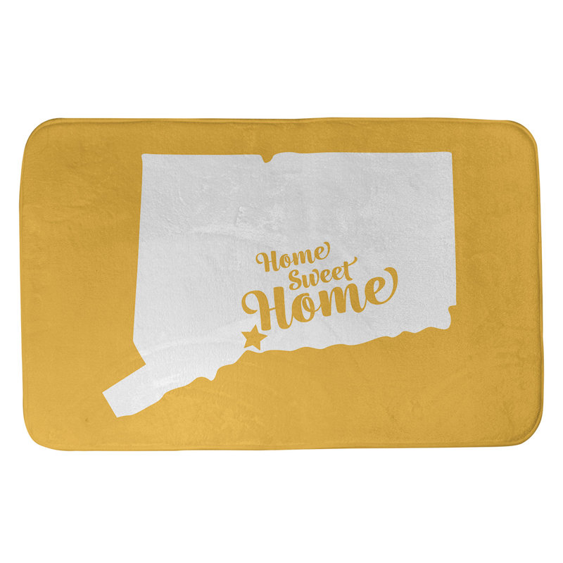 Tapis pour salle de bain new refuge home, l 21 po x L 34 po, Jaune