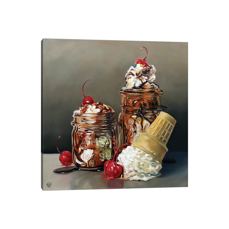 Ice Cream Social by Abra Johnson - Gallery-Wrapped Canvas Giclée on Canvas, Wrapped Canvas, Does Not Apply