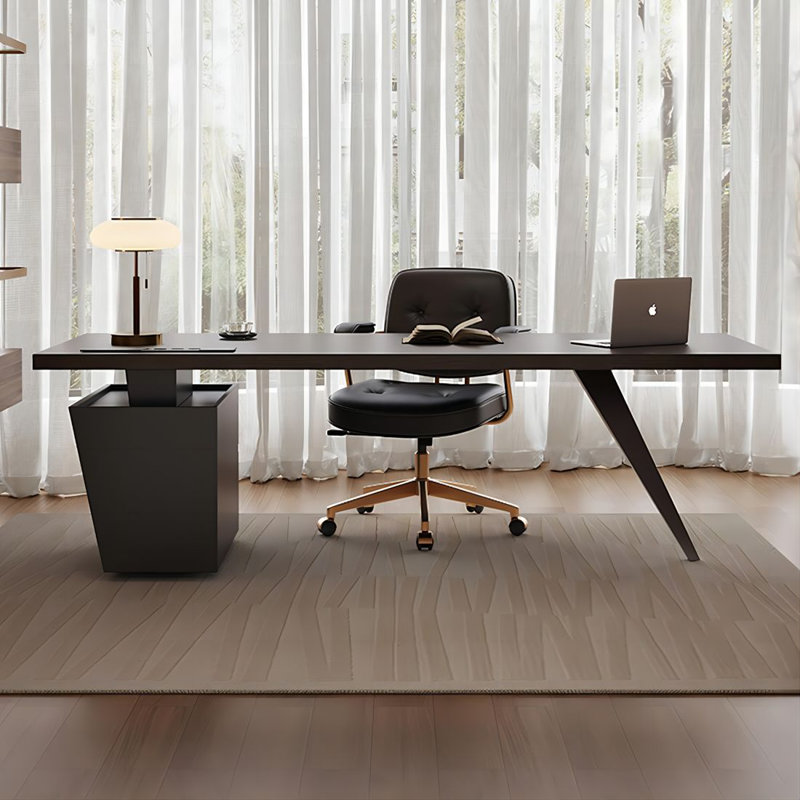 Bureau moderne et simple avec tiroirs, H 29,53 po x l 70,87 po x P 27,56 po